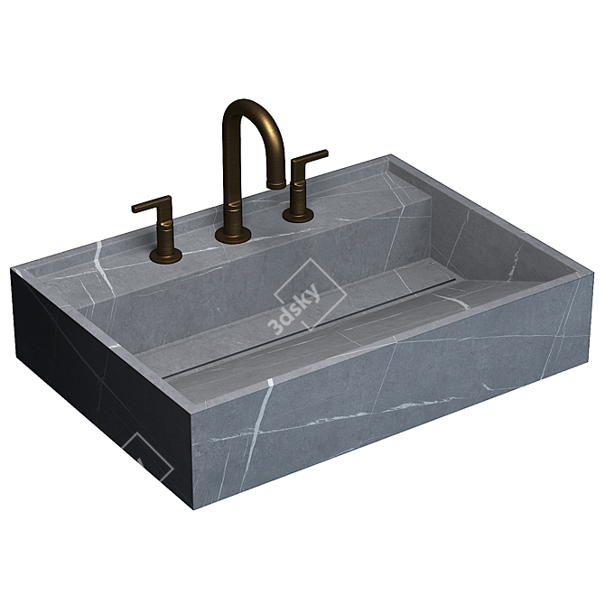 Elegant Hydra Basin by Inalco 3D model image 6