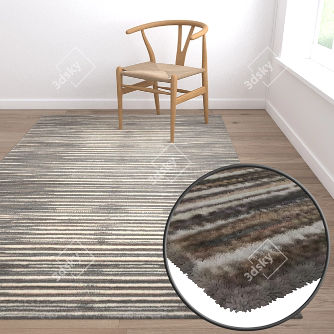 High-Quality Carpet Set 3D model image 5