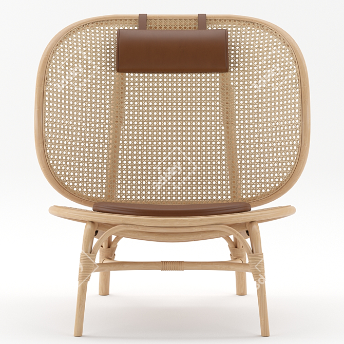 Versatile Nomad Chair 3D model image 1