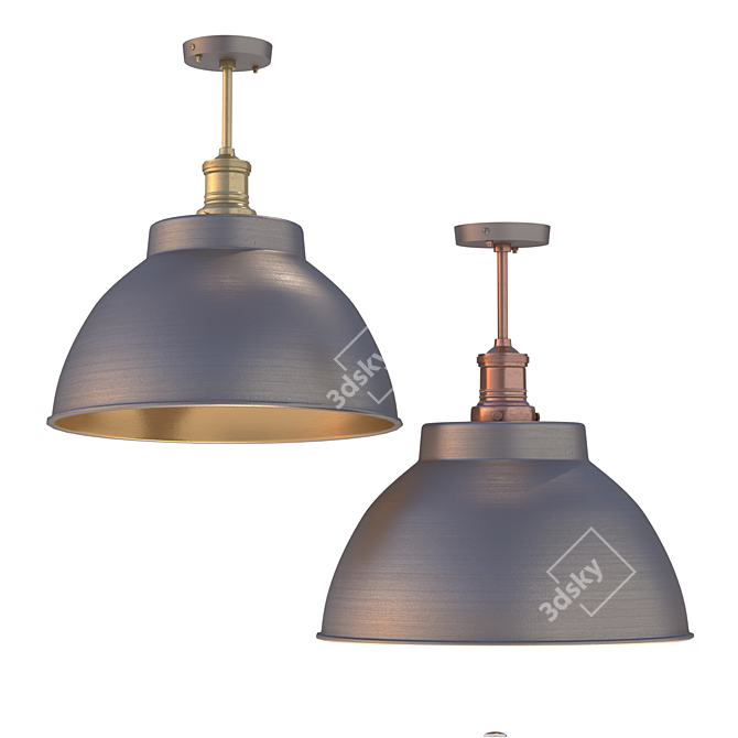 Brooklyn Dome Pendant Light 3D model image 1