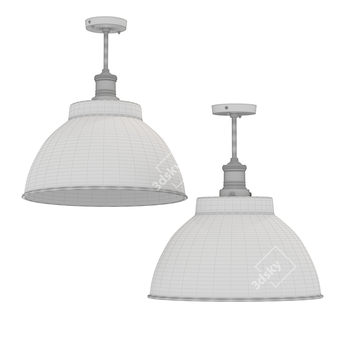 Brooklyn Dome Pendant Light 3D model image 2