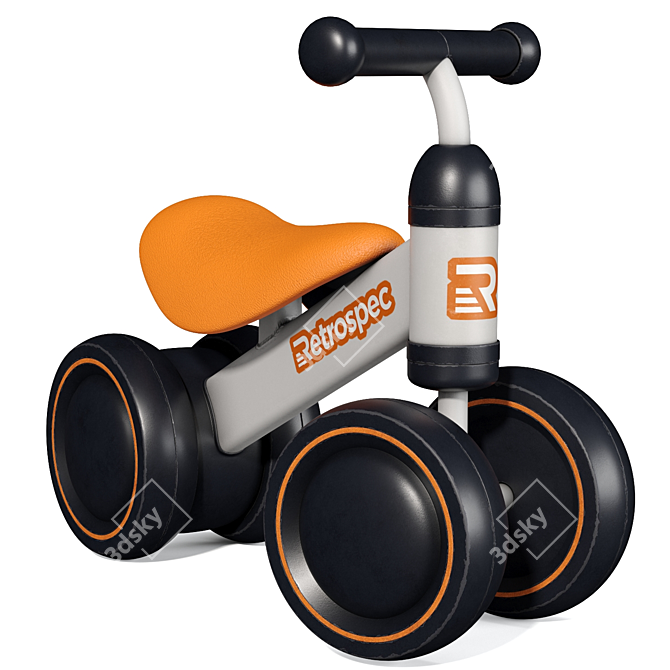 Retrospec Cricket Baby Balance Bike 3D model image 3