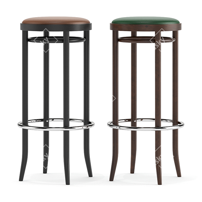 Elevated Style: Thonet 204 PH Stool 3D model image 2