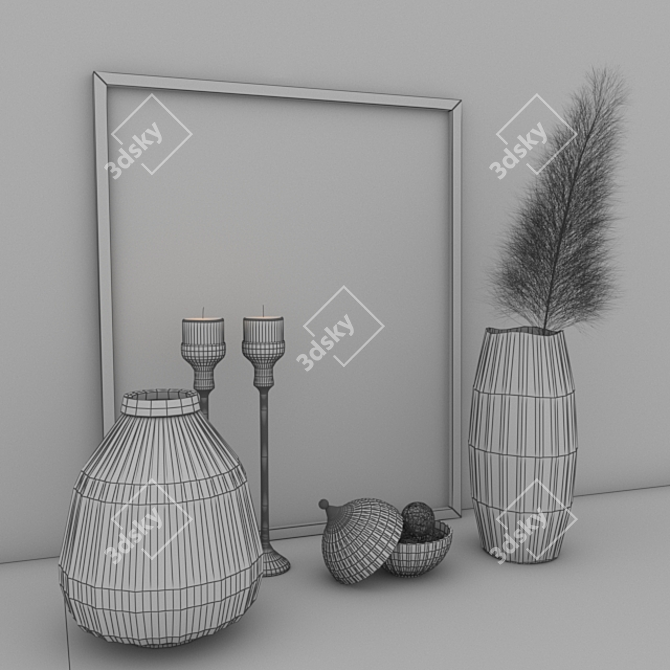 Vintage Decorative Set: 2014 | 3Ds Max 2014, OBJ, FBX 3D model image 3