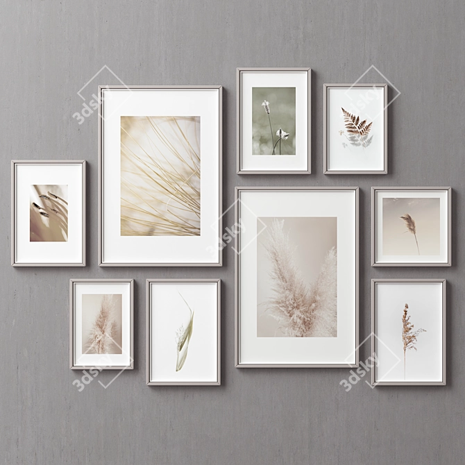 Versatile Picture Frames Set 3D model image 1