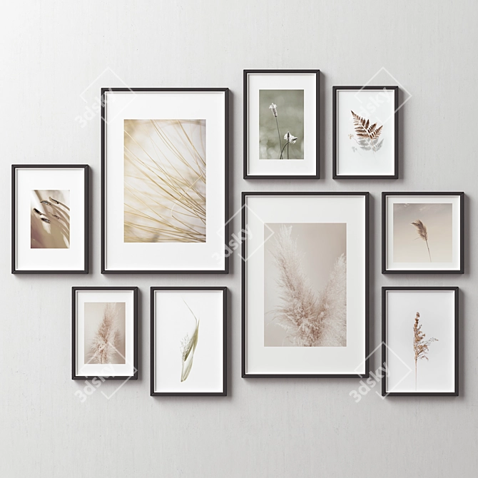 Versatile Picture Frames Set 3D model image 4