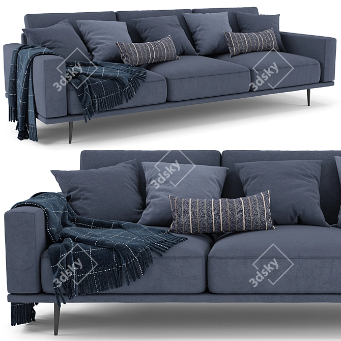 Modern BoConcept Carlton Sofa 3D model image 1