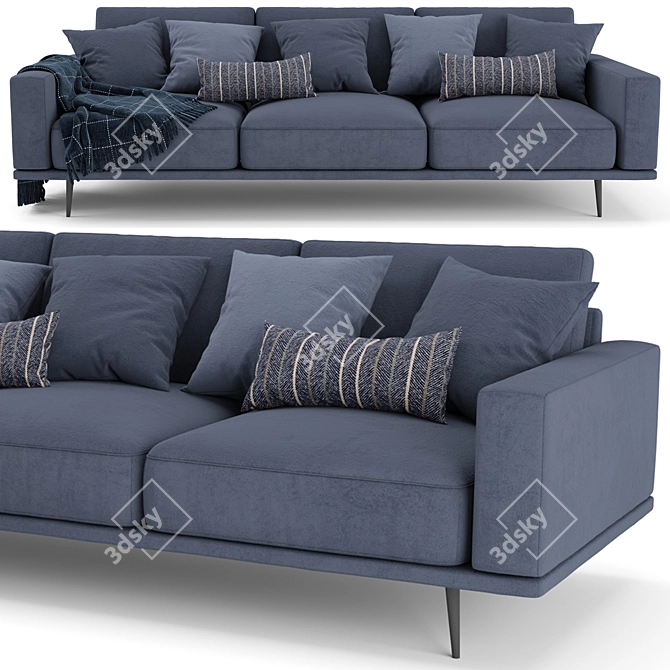 Modern BoConcept Carlton Sofa 3D model image 2