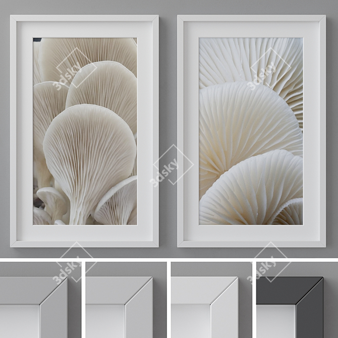 4 Frame Colors: Photo Frames Set 260 3D model image 1