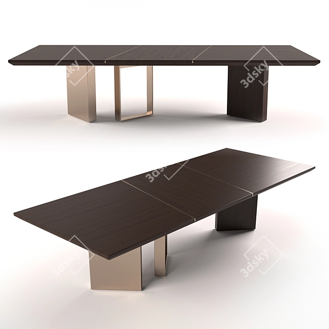 Elegant Fendi Morris Table 3D model image 1