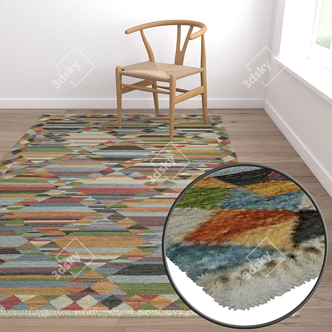 Premium Quality Carpet Set 3D model image 5