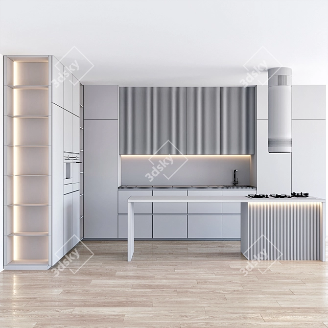 Siemens Kitchen 17: Stylish and Efficient 3D model image 5