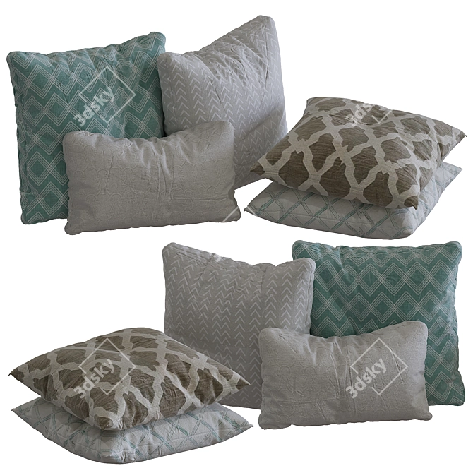 CozyDreams Pillows Collection 07 3D model image 1