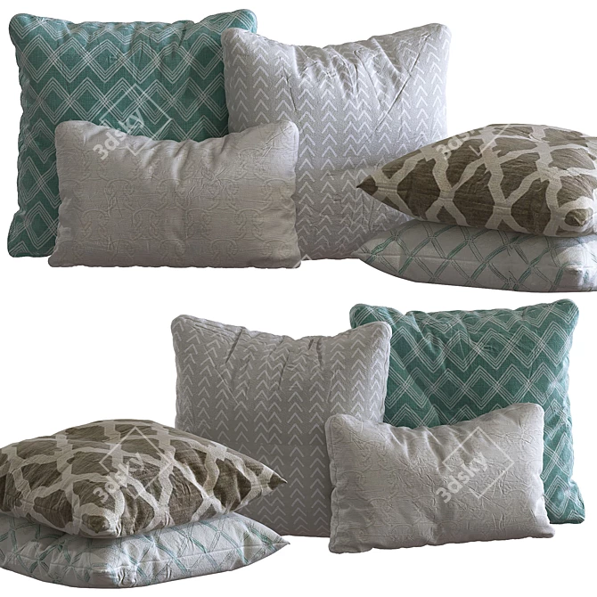 CozyDreams Pillows Collection 07 3D model image 2