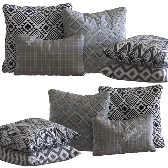 DreamLux Pillows: Collection 09 3D model image 2