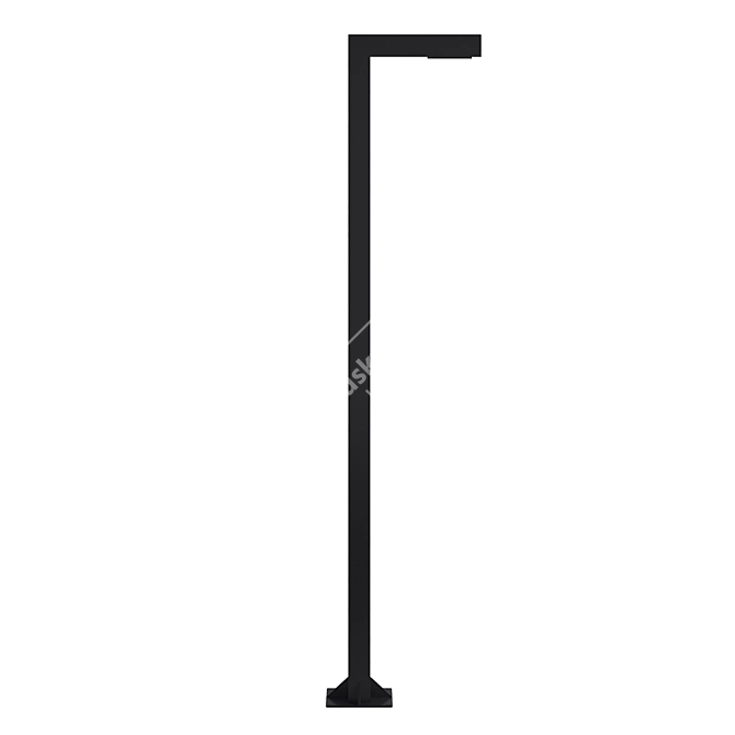 Premium Aluminum Street Lighting Pole 3D model image 3