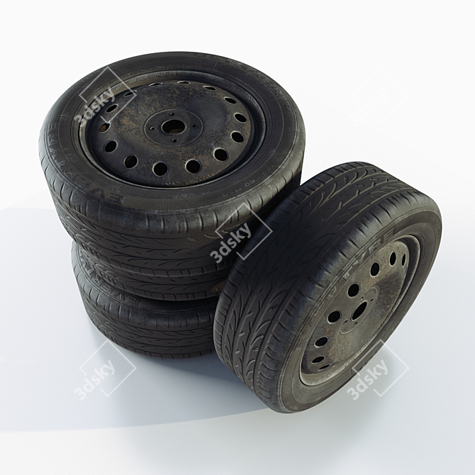 Premium Car Wheel: 3D Max + Corona Render 3D model image 2