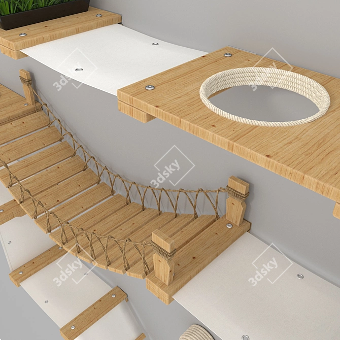 Modular Cat Game Complex - CatastrophiCreations 3D model image 4