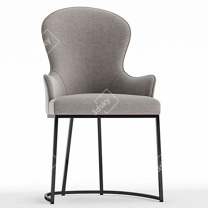 Elegant Flexform Mood You Dining Chair 3D model image 2
