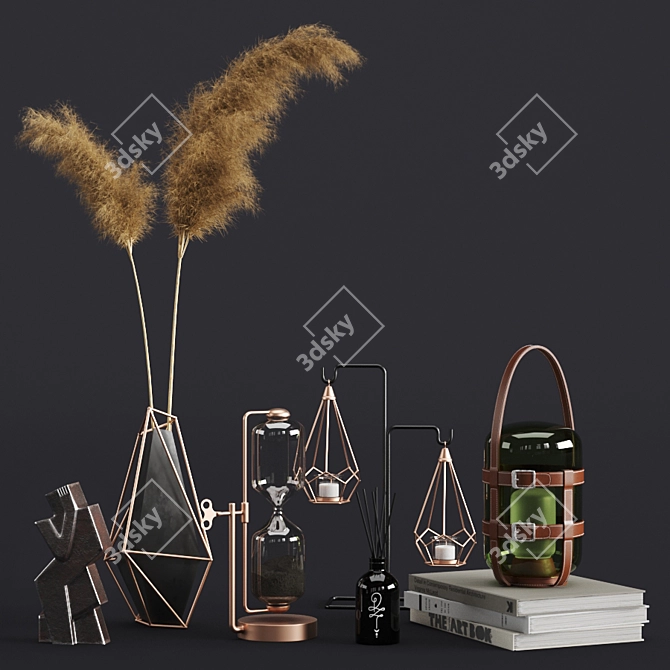 Elegant Decor Set 3D model image 1