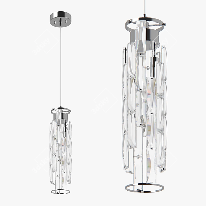 Modern Limpio Pendant Chandelier 3D model image 2