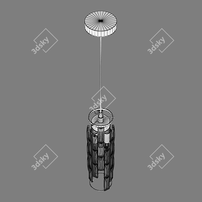 Modern Limpio Pendant Chandelier 3D model image 4