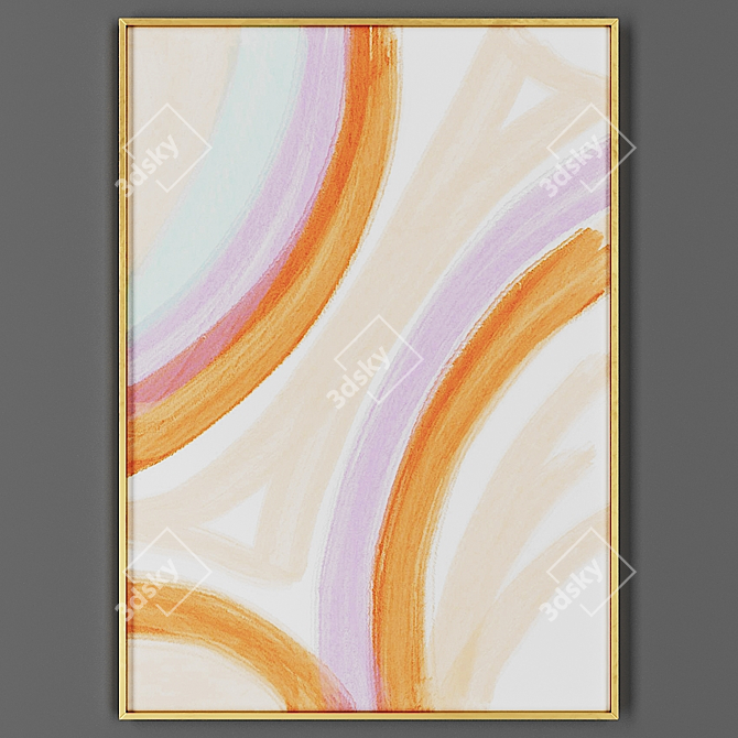 Elegant Frame for Artwork 3D model image 1