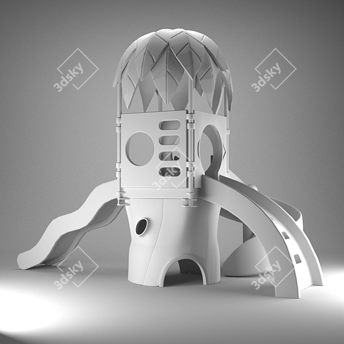 HappyLand Playground Set 3D model image 3