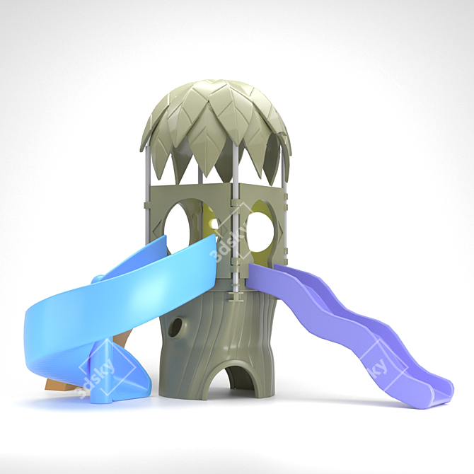 HappyLand Playground Set 3D model image 8