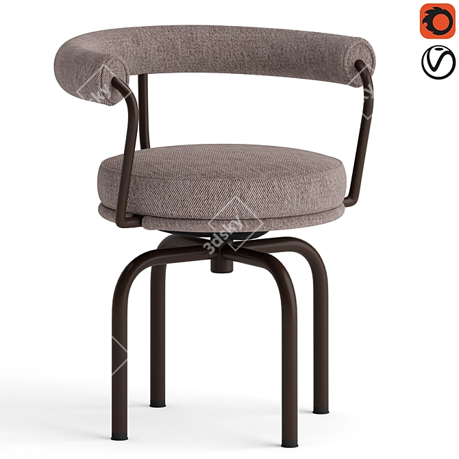 Cassina LC7 Al Fresco Chair 3D model image 1