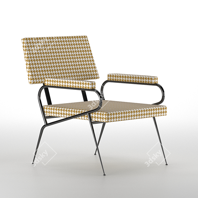 Elegant Comfort: J Chair 3D model image 4