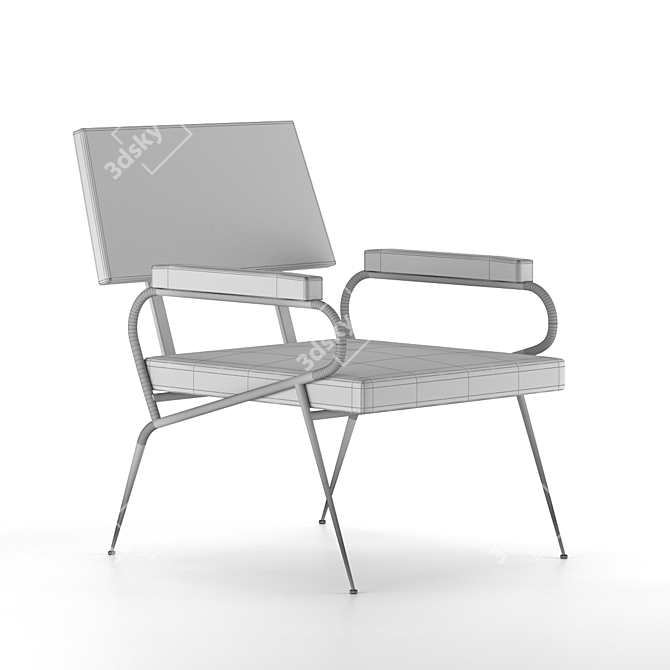 Elegant Comfort: J Chair 3D model image 5