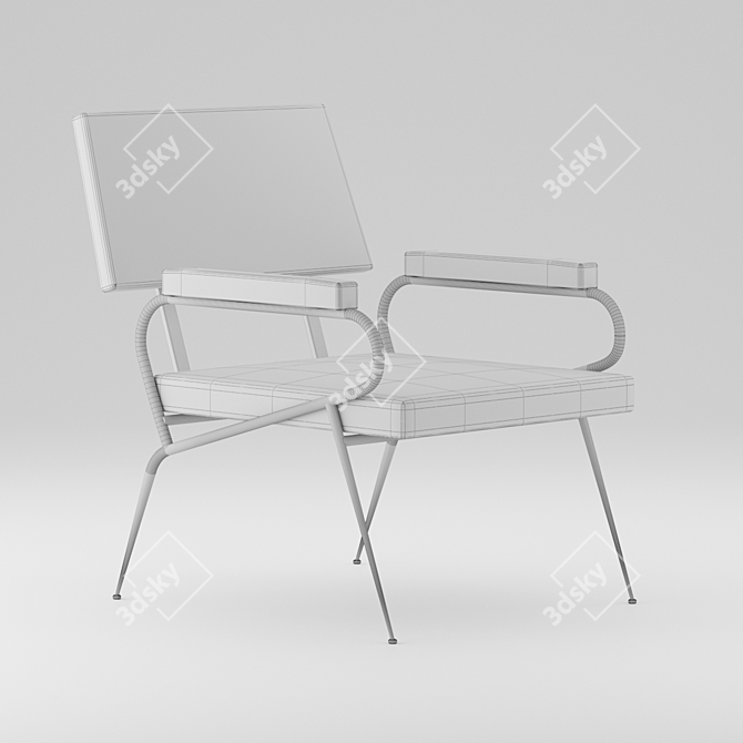 Elegant Comfort: J Chair 3D model image 9