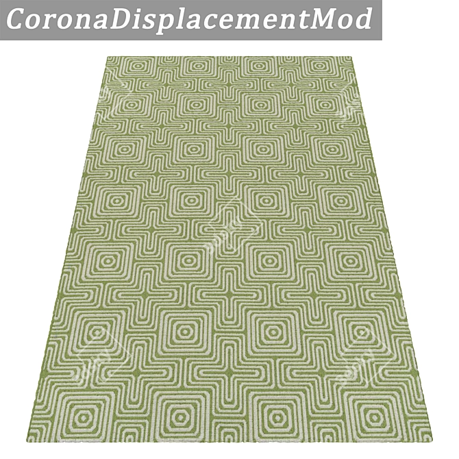 3-Piece High-Quality Carpet Set 3D model image 4