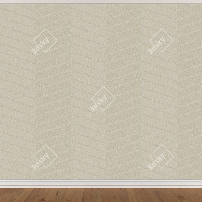 Seamless Wallpaper Set - 3 Colors 3D model image 2