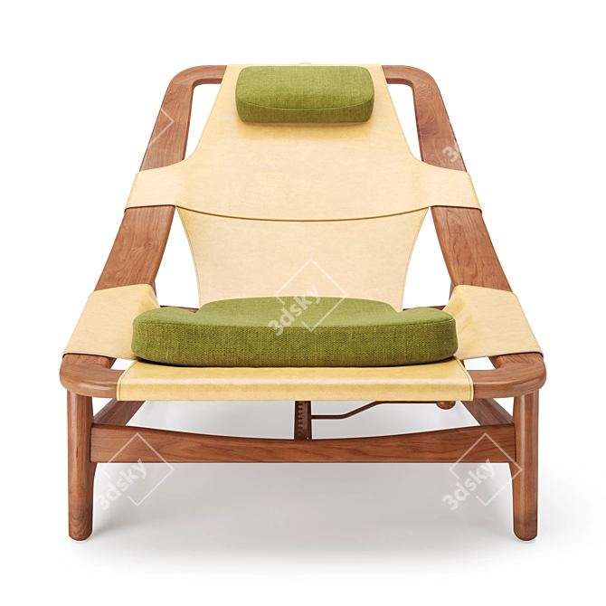 Arne Tidemand Ruud Lounge Chair: Iconic Scandinavian Designer Piece 3D model image 3