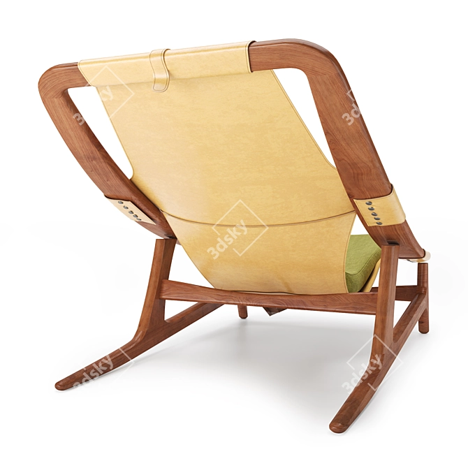 Arne Tidemand Ruud Lounge Chair: Iconic Scandinavian Designer Piece 3D model image 4