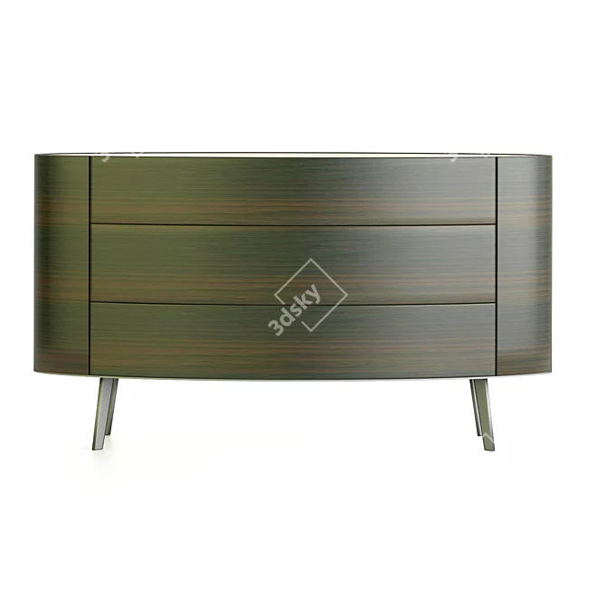 Poliform Kelly Nightstand 3D model image 2