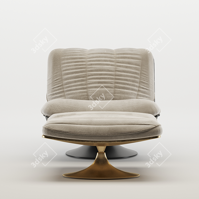 Luxury Armchair: Corona 4 & Vray 3dsmax 2016 Model 3D model image 4