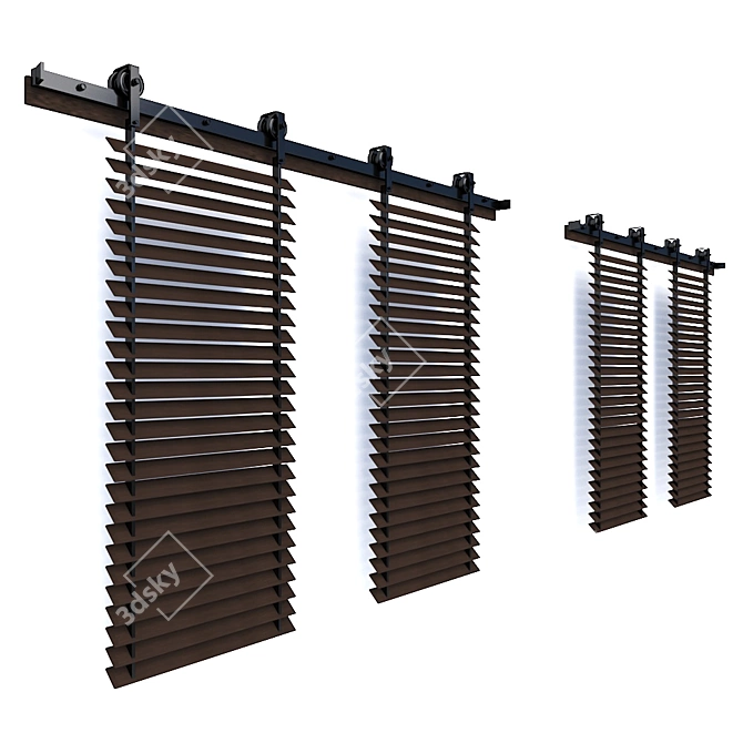 Stylish Window Shutters: Enhance Your Home 3D model image 5