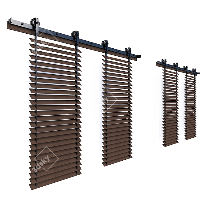 Stylish Window Shutters: Enhance Your Home 3D model image 7