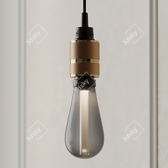 Nude Stone Hooked Wall Light - Elegant Lighting Solution 3D model image 5