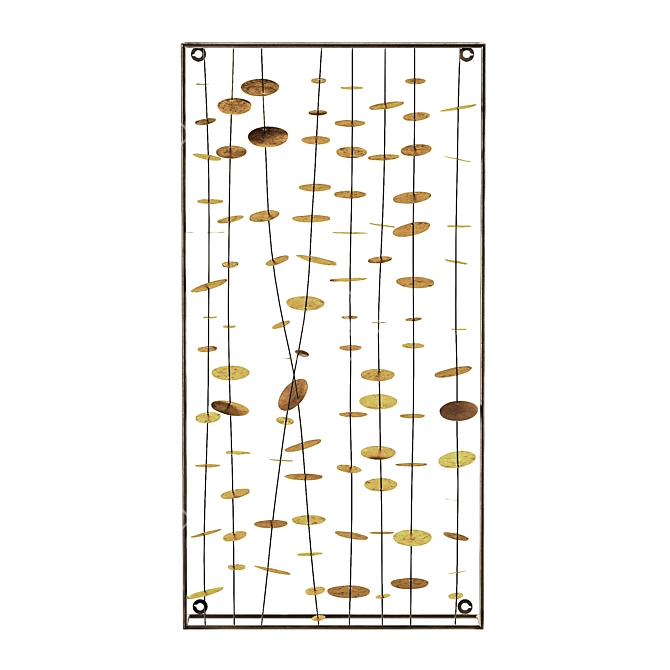 Metal Harmony Chimes Wall Art 3D model image 2