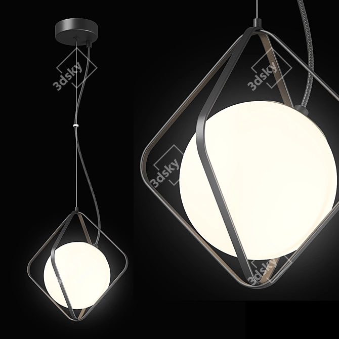 Modern Pendant Chandelier: 803317 Globo Lightstar 3D model image 2