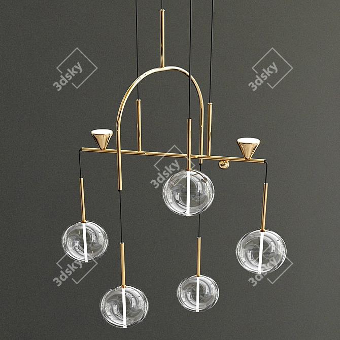 Ethereal Dewdrops Chandelier 3D model image 2