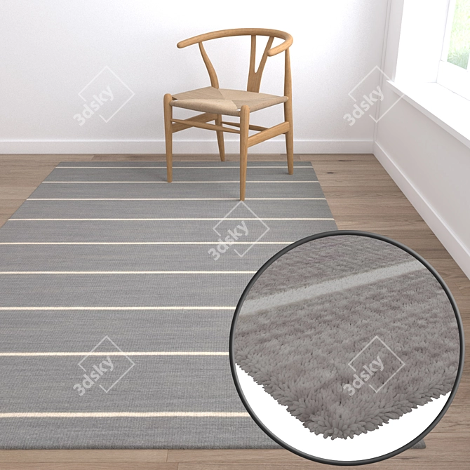 Luxury Carpet Set - High-Quality Textures 3D model image 5