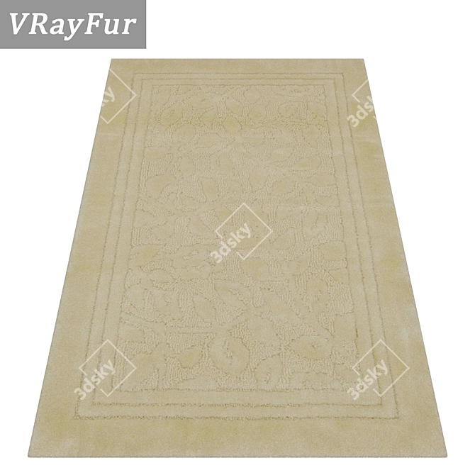 Luxury Carpet Set: High-Quality Textures 3D model image 2