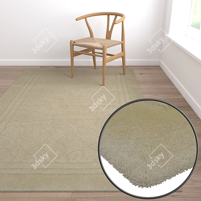 Luxury Carpet Set: High-Quality Textures 3D model image 5