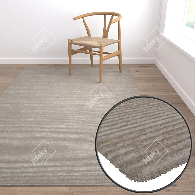 High-Quality Carpet Set with Various Textures 3D model image 5