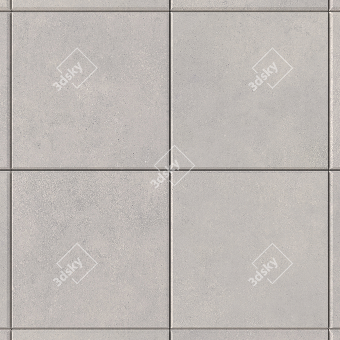 CORE Concrete Tiles Set 3D model image 2